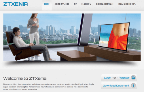ZT Xenia. Бизнес-шаблон для Joomla 2.5