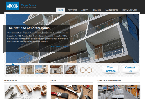 OT Arcon. Шаблон бизнес-сайта для Joomla 2.5
