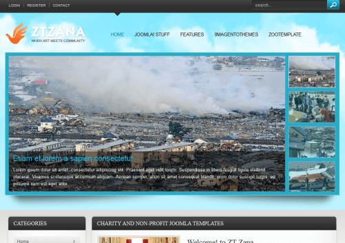 ZT Zana. Универсальный шаблон для Joomla 2.5