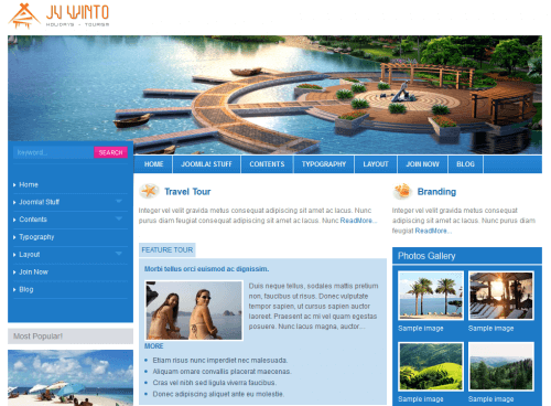 JV Winto. Шаблон сайта путешествия для Joomla 2.5 JV Winto. Шаблон сайта путешествия для Joomla 2.5