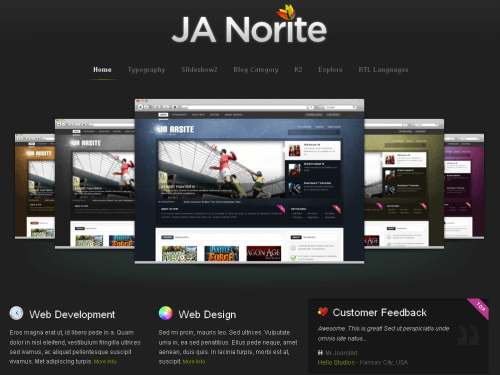 JA Norite. Шаблон сайта-портфолио для Joomla 2.5.