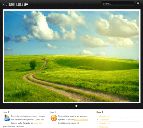 Pictura Luce. Шаблон бизнес-сайта для Joomla 2.5
