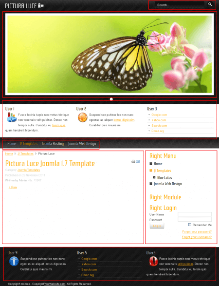 Pictura Luce. Шаблон бизнес-сайта для Joomla 2.5 Pictura Luce. Шаблон бизнес-сайта для Joomla 2.5