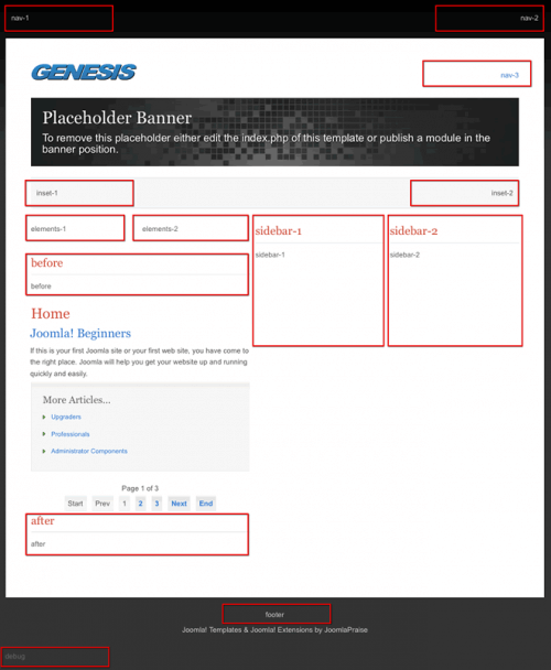JP Genesis. Универсальный шаблон для Joomla 2.5