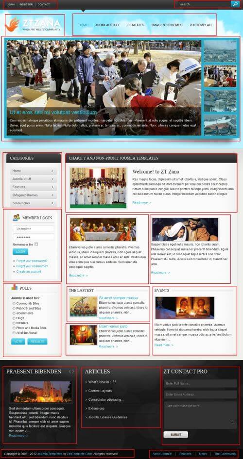ZT Zana. Универсальный шаблон для Joomla 2.5