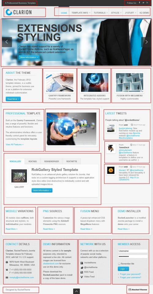 RT Clarion. Бизнес-шаблон для Joomla 2.5 RT Clarion. Бизнес-шаблон для Joomla 2.5