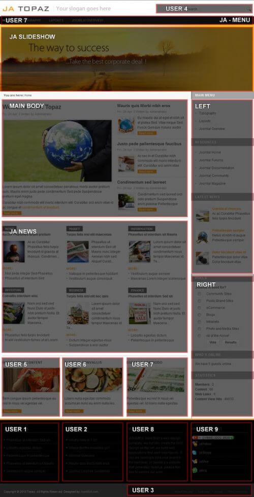 JA Topaz. Шаблон бизнес-сайта для Joomla 2.5. JA Topaz. Шаблон бизнес-сайта для Joomla 2.5.