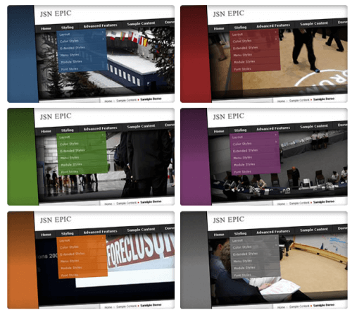 JSN Epic. Бизнес-шаблон для Joomla 2.5