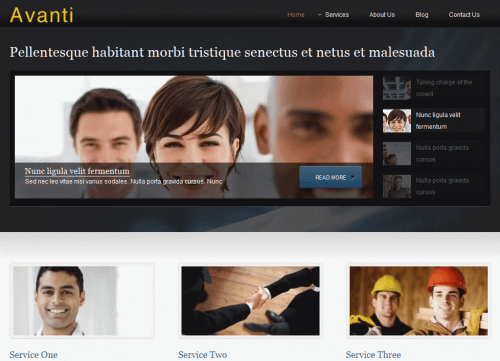 JB Avanti. Шаблон бизнес-ресурса для Joomla 2.5