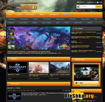 Game World шаблон для DLE 9.6
