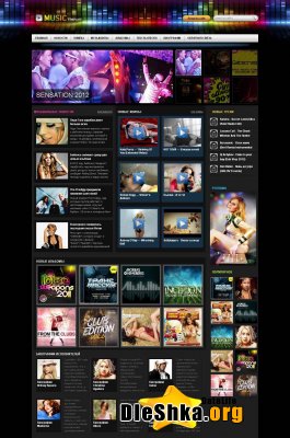 Шаблон Music Template музыкальный / DLE 9.6 Шаблон Music Template музыкальный / DLE 9.6