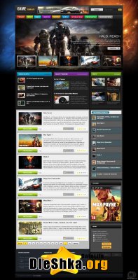 Шаблон Game Template ТТ / DLE 9.6