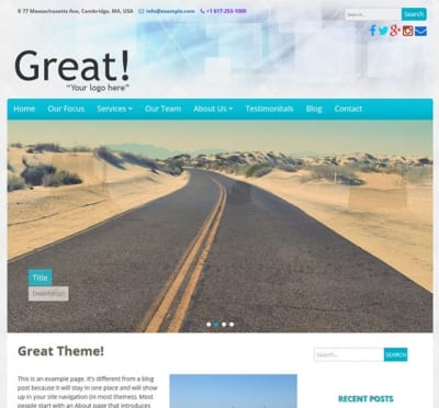 Шаблон WordPress - Great