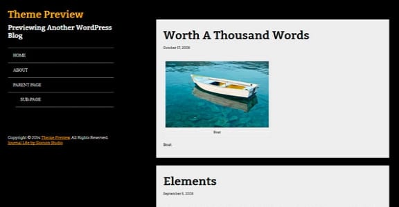 Шаблон Wordpress - Journal Lite