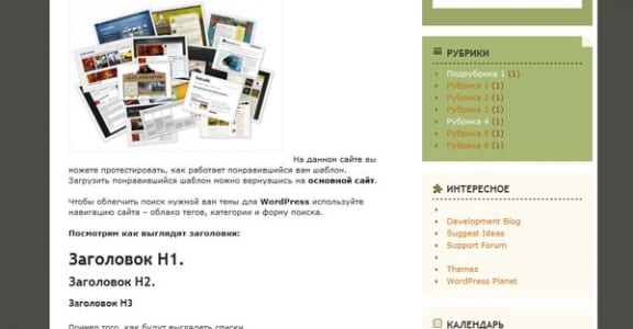 Шаблон Wordpress - Realistic