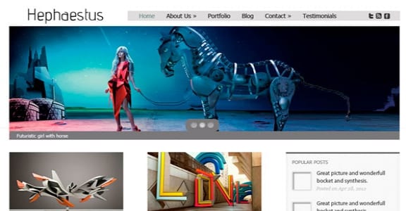 Шаблон Wordpress - Hephaestus