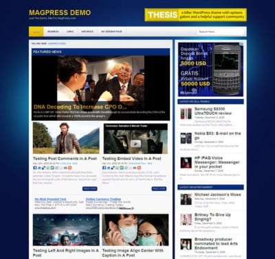 Шаблон WordPress - Clevine