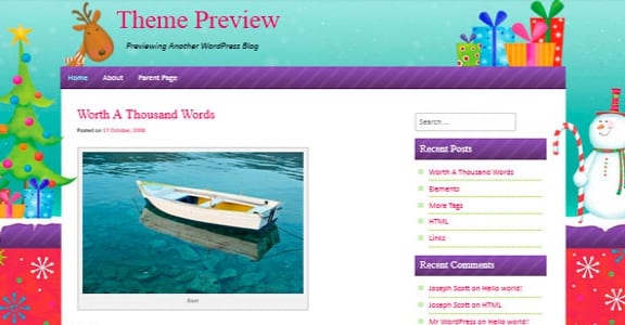 Шаблон Wordpress - ChristmasPress