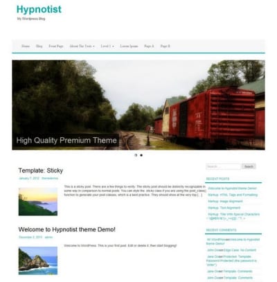 Шаблон WordPress - Hypnotist
