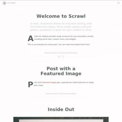 Шаблон WordPress - Scrawl