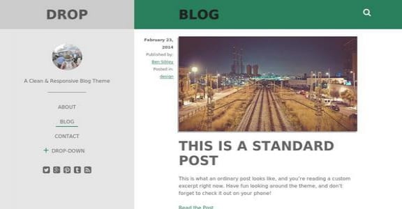 Шаблон Wordpress - Drop