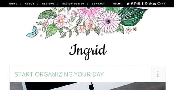Шаблон Wordpress - Ingrid