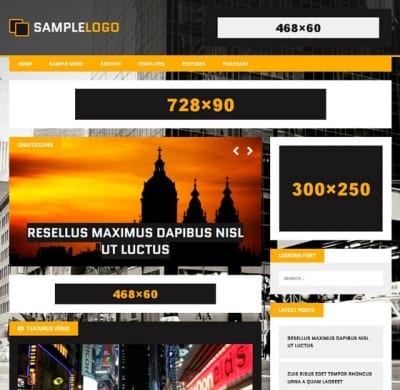Шаблон WordPress - MH Squared lite