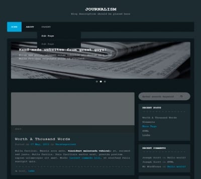 Шаблон WordPress - Journalism