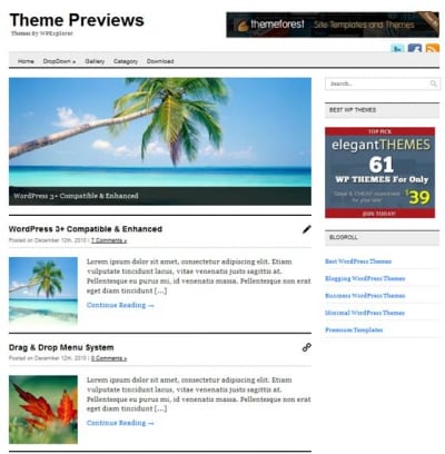 Шаблон WordPress - Minimo