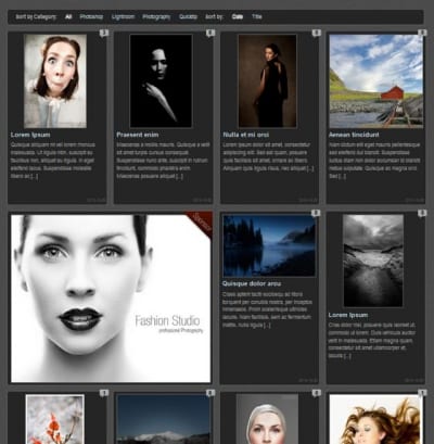Шаблон WordPress - Sortable