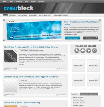 Шаблон WordPress - CrossBlock