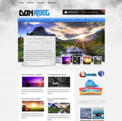 Шаблон WordPress - Don Krieg