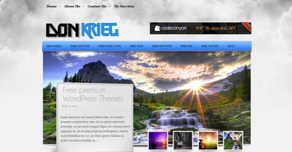 Шаблон Wordpress - Don Krieg