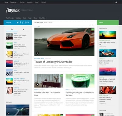Шаблон WordPress - Hueman