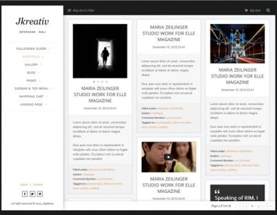 Шаблон WordPress - Jkreativ Lite