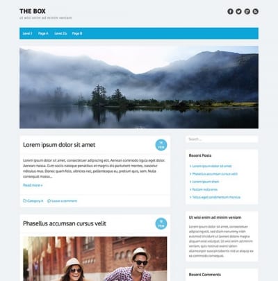 Шаблон WordPress - The Box