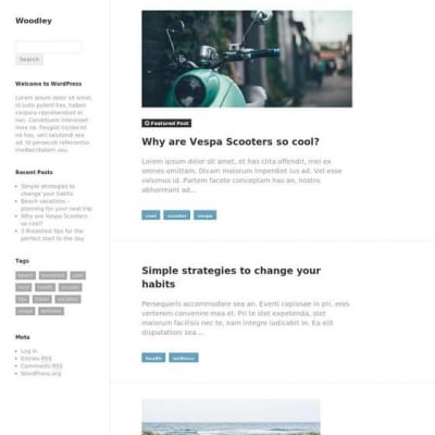 Шаблон WordPress - Woodley