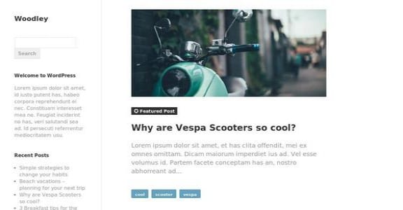 Шаблон Wordpress - Woodley