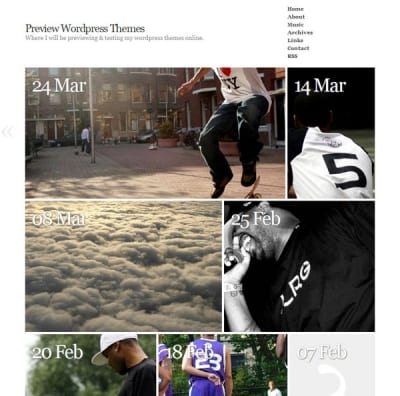 Шаблон WordPress - Фотоблог AutoFocus