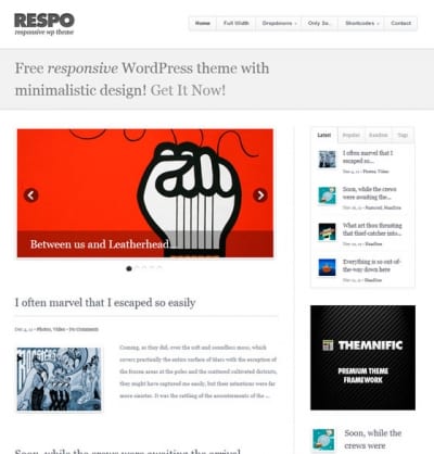 Шаблон WordPress - Respo Theme