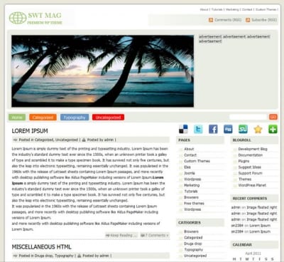 Шаблон WordPress - SWT Mag