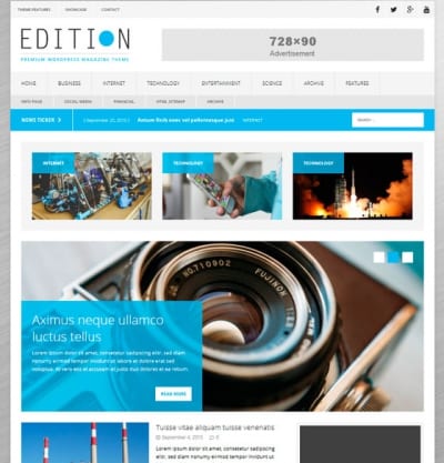 Шаблон WordPress - MH Edition lite