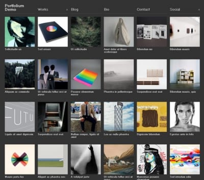 Шаблон WordPress - Portfolium