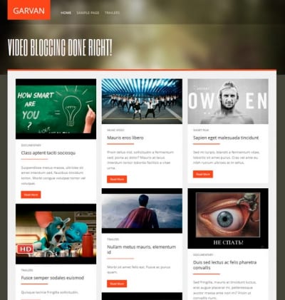 Шаблон WordPress - Garvan