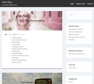 Шаблон WordPress - Kento Blog