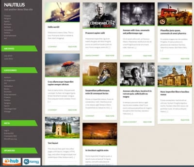 Шаблон WordPress - Nautilus