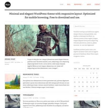 Шаблон WordPress - Origin
