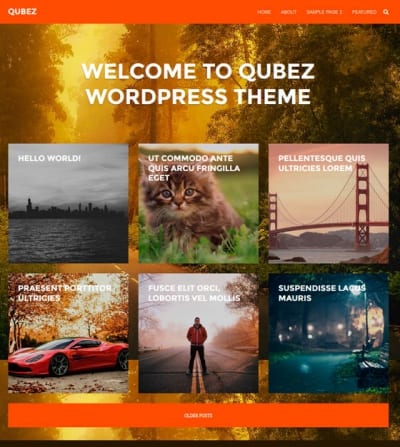 Шаблон WordPress - Qubez