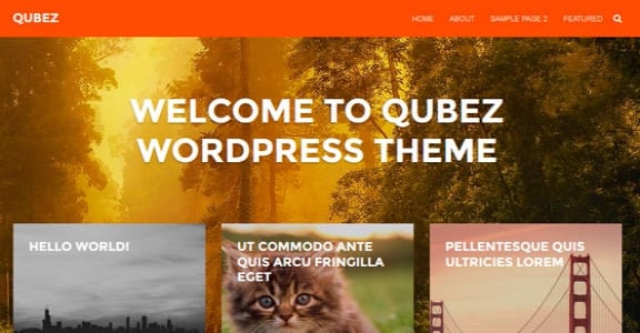Шаблон Wordpress - Qubez
