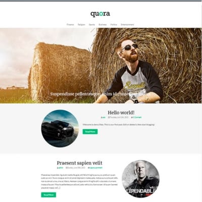 Шаблон WordPress - Quora